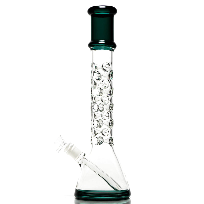 Shooters - 17" Multi Ice Pinch Beaker - Teal - The Cave