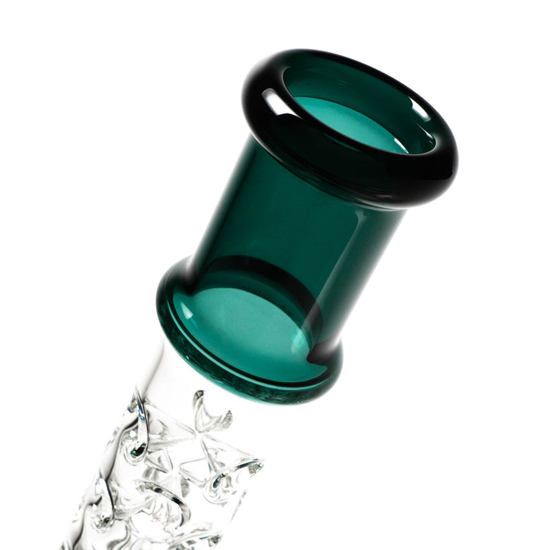 Shooters - 17" Multi Ice Pinch Beaker - Teal - The Cave