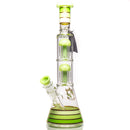 Phoenix Star - 14" Double Tree Beaker - 8 Arm - Milky Green - The Cave