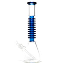 Shooters - 16" Ribbed Neck Beaker - Blue - The Cave