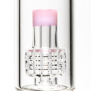 Shooters - 12" Diamond Base Beaker - Shower Head - Pink Accent - The Cave