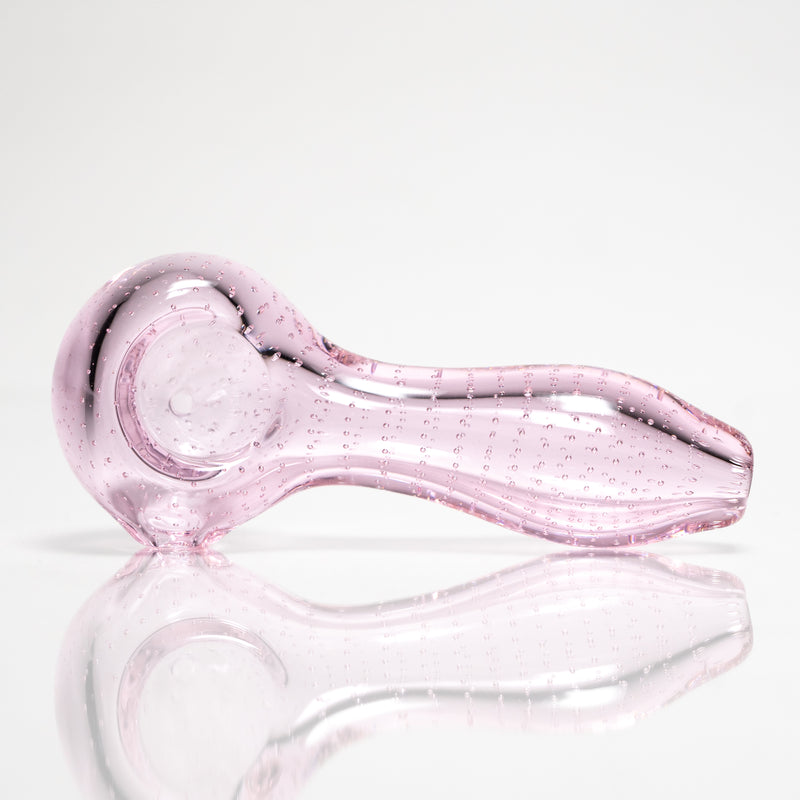 Shooters - 4" Air Bubble Spoon Pipe - Pink - The Cave