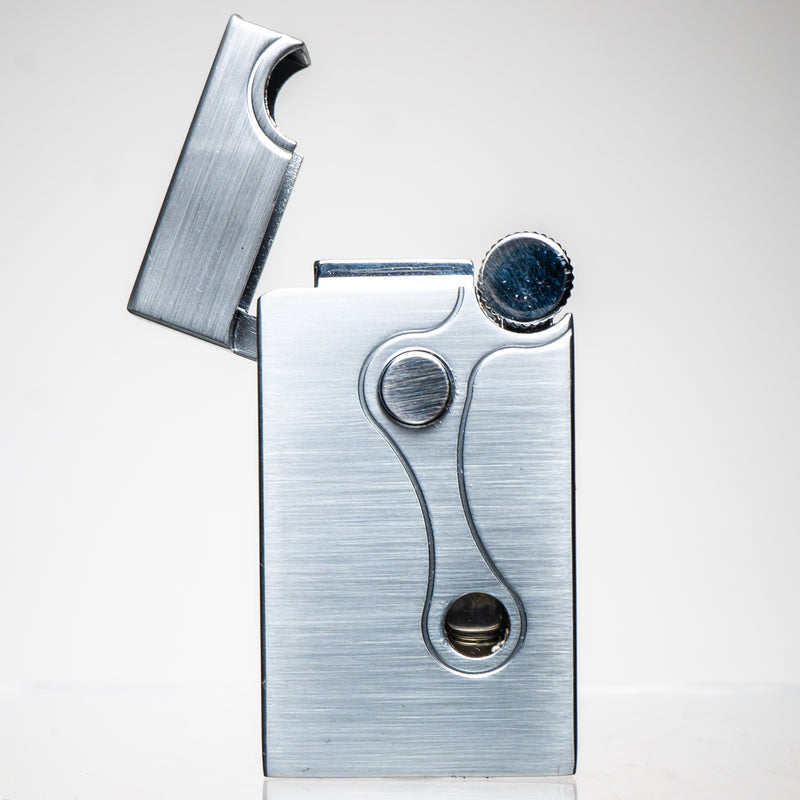 Vector X Sovereignty - Elite - Dual Flame & Torch Lighter - Chrome Satin - The Cave