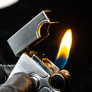 Vector X Sovereignty - Elite - Dual Flame & Torch Lighter - Chrome Satin - The Cave