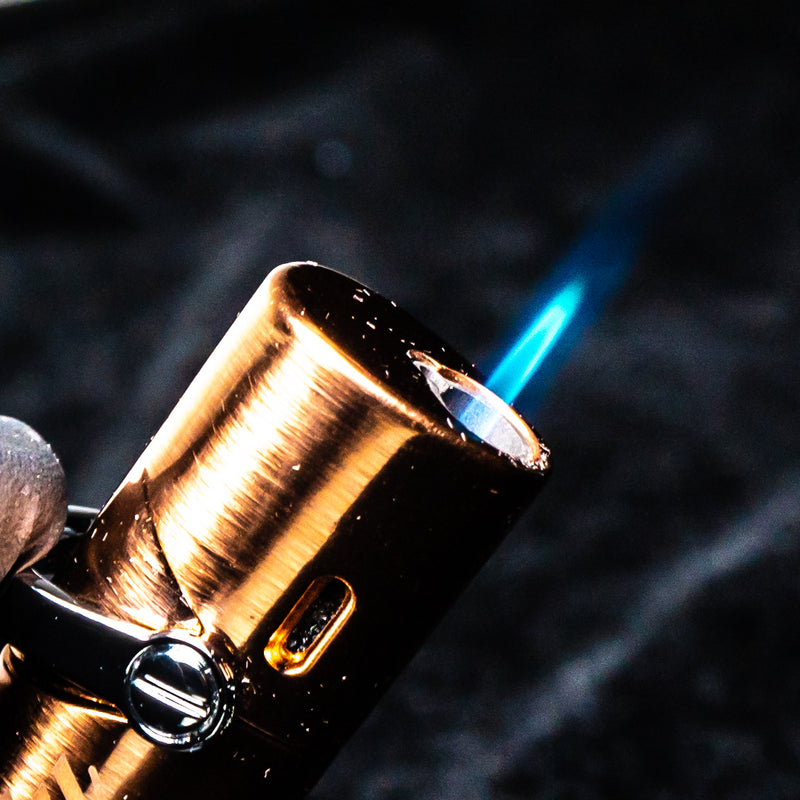 Vector X Sovereignty - Mystique - Single Flame Torch Lighter - Rose Gold - The Cave