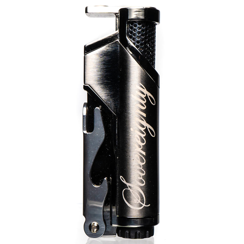 Vector X Sovereignty - Jet Z - Single Flame Torch Lighter - Gun Metal - The Cave