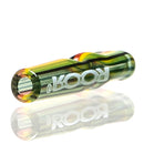 ROOR - Custom Tips - Flat Tip - Green Sparkle & Rasta Linework