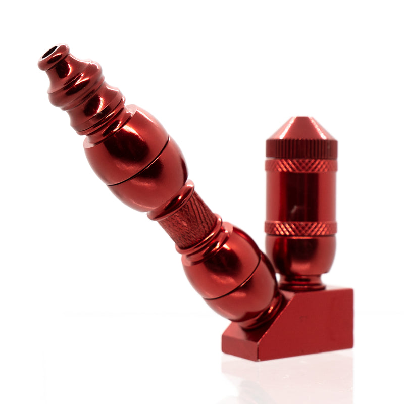 Metal Pipe - Stand Up - Triple Chamber - Red - The Cave