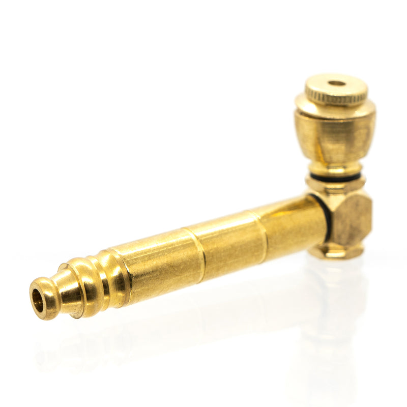 Metal Pipe - Standard - 3.5" - Brass - The Cave