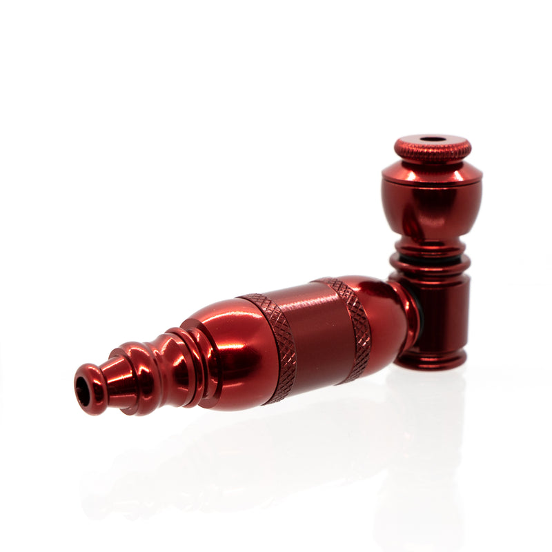 Metal Pipe - Standard - Double Chamber - Red - The Cave