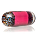 Steve H Glass - Artist Series Pillar - Blue & Orange Mandala - Karma - The Cave