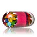 Steve H Glass - Standard Series Pillar - Smiley Flower - Karma - The Cave