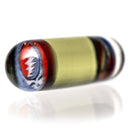 Steve H Glass - Artist Series Pillar - Stealie - CFL Potion - The Cave