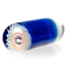 Steve H Glass - Artist Series Pillar - Classic Rainbow Mandala - Cobalt - The Cave