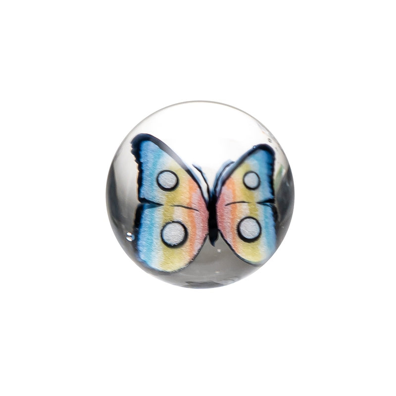 Steve H Glass - Artist Series Pearl - Rainbow Butterfly - The Cave