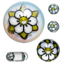 Steve H Glass - Standard Series Slurper Set - 5 Piece - Happy Flower - Ghost - The Cave