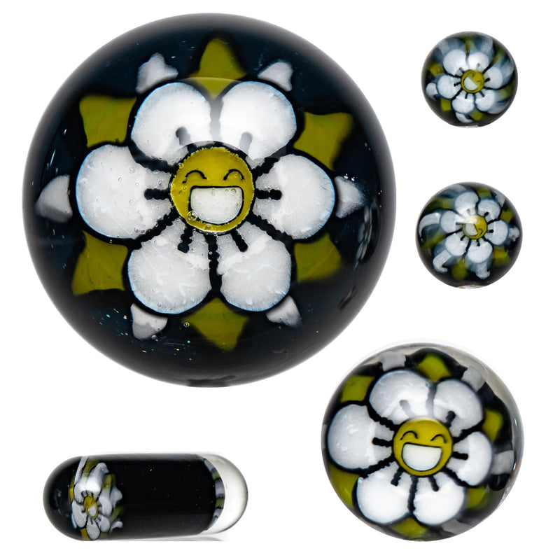 Steve H Glass - Standard Series Slurper Set - 5 Piece - Happy Flower - Galaxy - The Cave