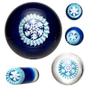 Steve H Glass - Premium Series Slurper Set - 5 Piece - Snow Flake - Cobalt - The Cave