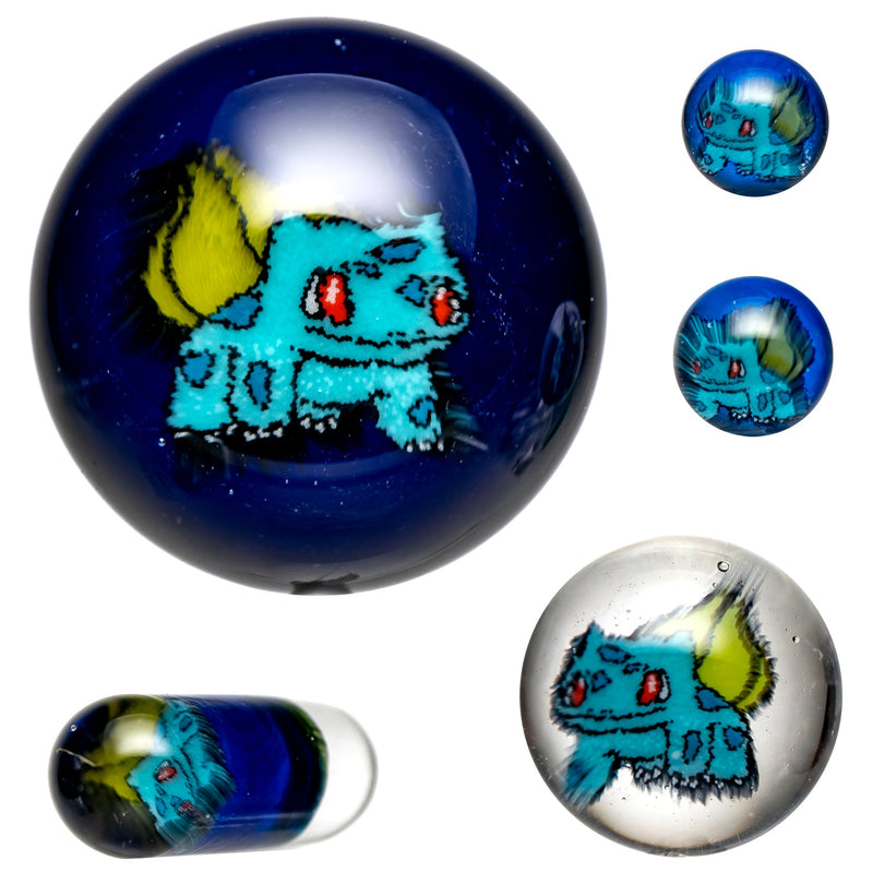 Steve H Glass - Artist Series Slurper Set - 5 Piece - Bulbasaur - Cobalt - The Cave