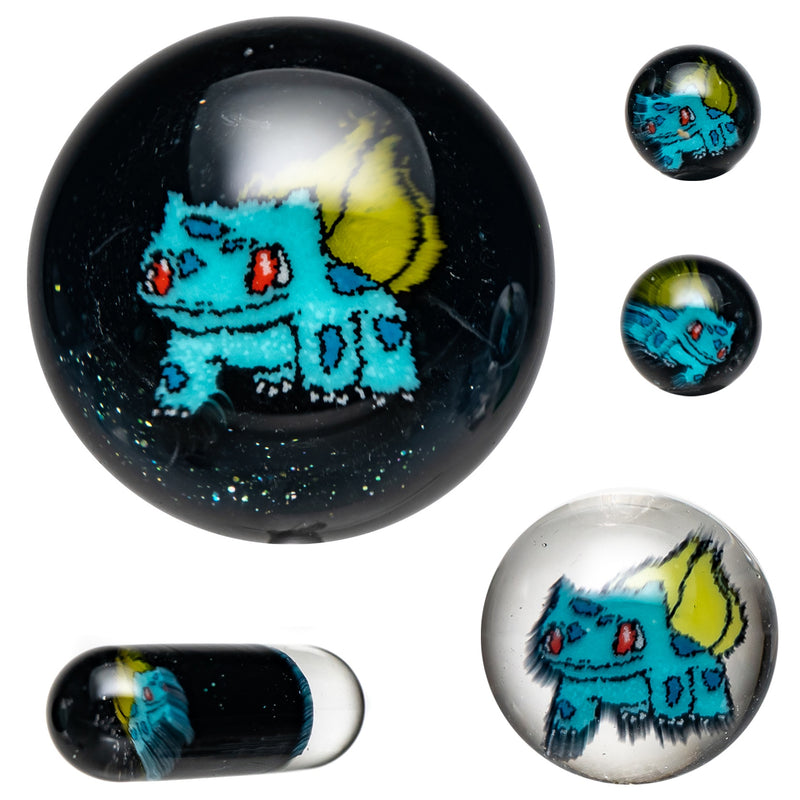 Steve H Glass - Artist Series Slurper Set - 5 Piece - Bulbasaur - Galaxy - The Cave