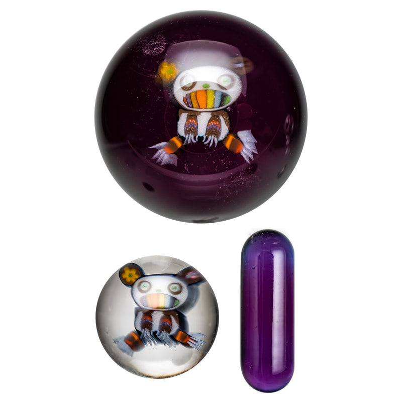 Steve H - Standard Series Slurper Set - 3 Piece - Murakami Monster - Amethyst - The Cave