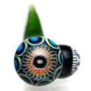 Steve H Glass - Dabber/Poker - Dot Stack & Opal - Green Stardust - The Cave