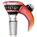 Steve H Glass - Horn Slide - 14mm - Rainbow Burst w/ CFL Sunset Slyme - The Cave