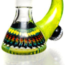 Steve H Glass - Horn Slide - 14mm - Rainbow Burst w/ CFL Sunset Slyme - The Cave