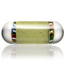 Steve H Glass - Standard Series Pillar - Smiley Flower - CFL Potion - The Cave