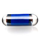 Steve H Glass - Artist Series Pillar - Rainbow Cloud - Cobalt - The Cave