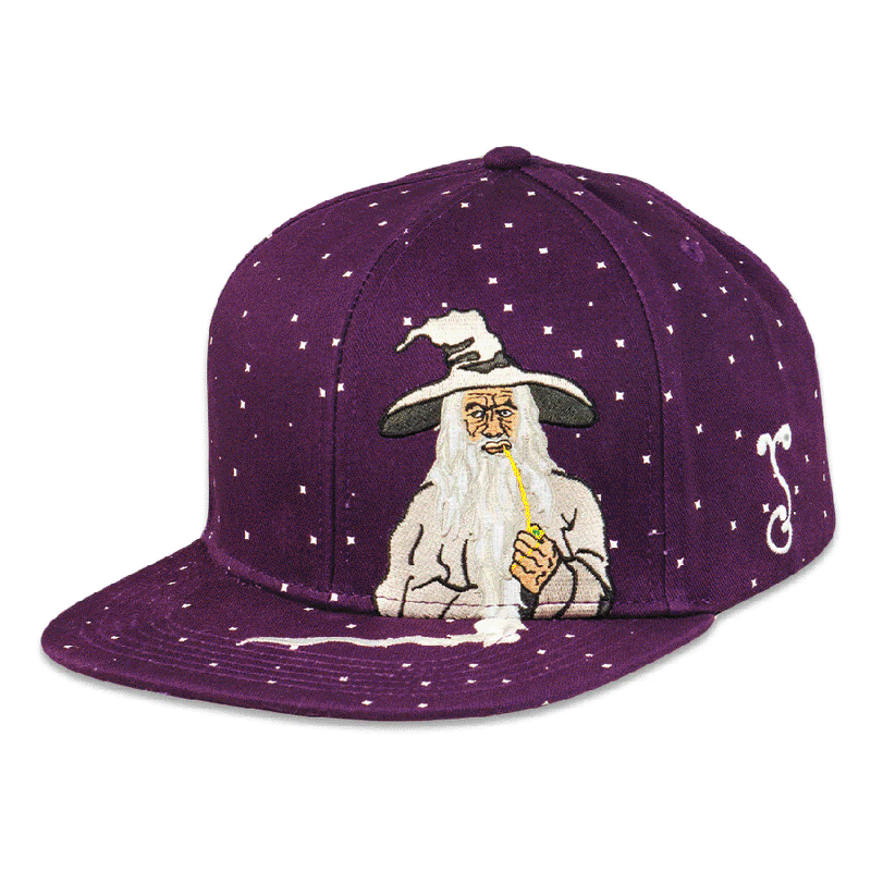 Grassroots - Toking Wizard Purple Snapback Hat - Small/Medium - The Cave