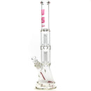 US Tubes - 21" Double Circ Beaker w/ 24mm - 50x5 - Pink Classic Label - The Cave