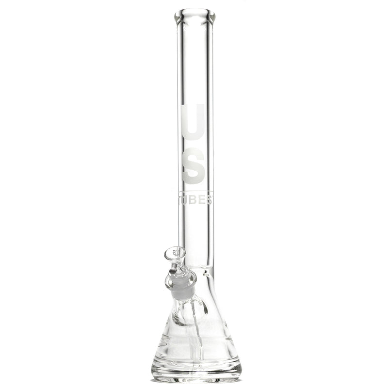 US Tubes - 20" Beaker 50x9 w/ 24mm Joint - Constriction - White Vertical Label - The Cave