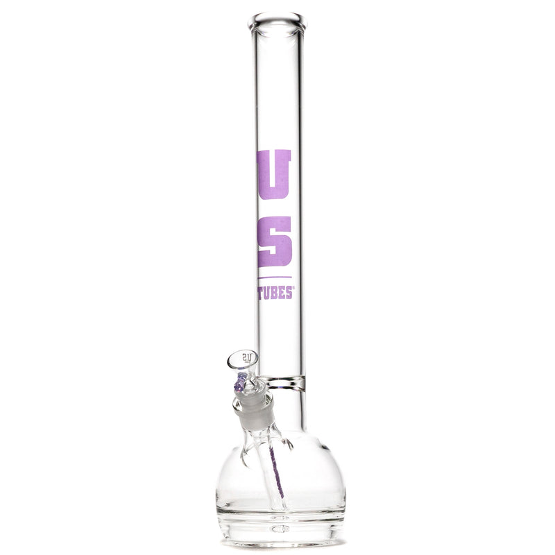 US Tubes - 20" Round Bottom 50x5 w/ 24mm Joint - Constriction - Purple Classic Label - The Cave