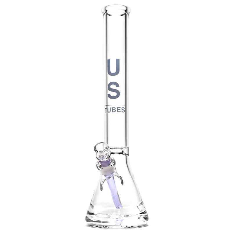 US Tubes - 17" Beaker 50x7 - Constriction - Solid Purple Vertical Label - The Cave