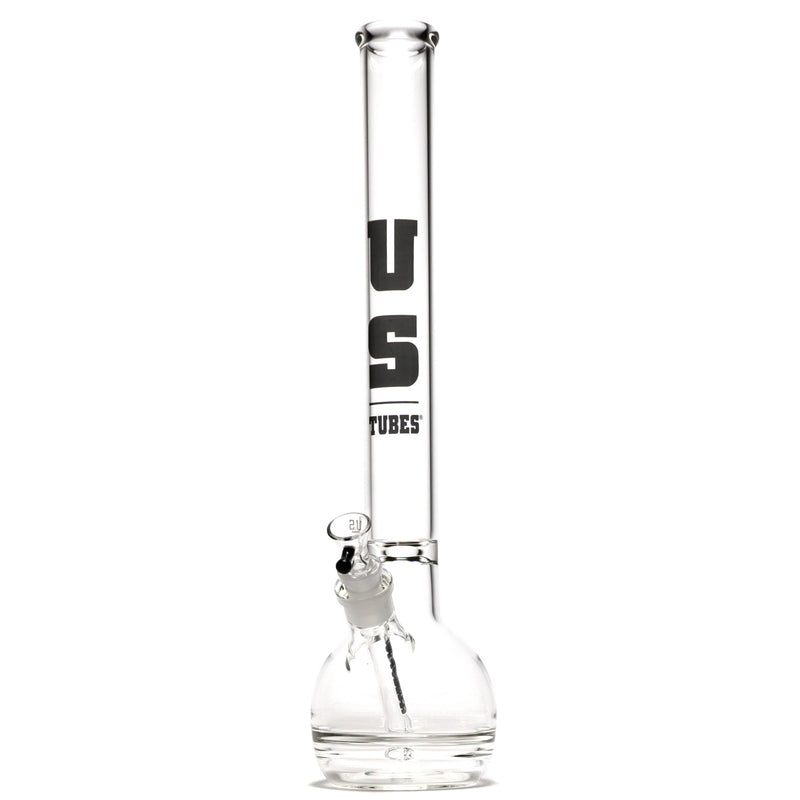 US Tubes - 20" Round Bottom 50x5 w/ 24mm Joint - Constriction - Black Classic Label - The Cave