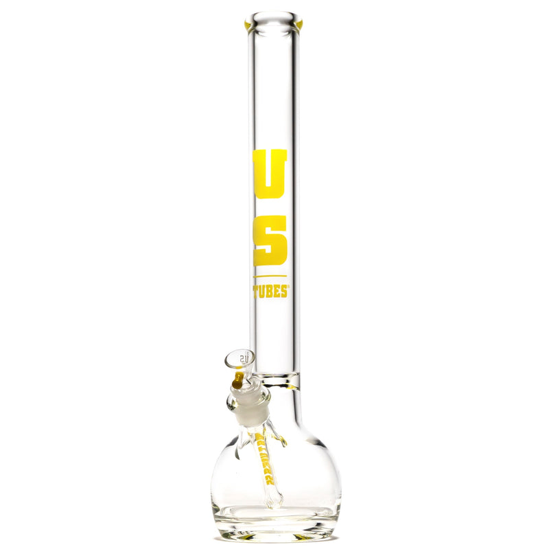 US Tubes - 20" Round Bottom 50x7 w/ 24mm Joint - Constriction - Yellow Classic Label - The Cave