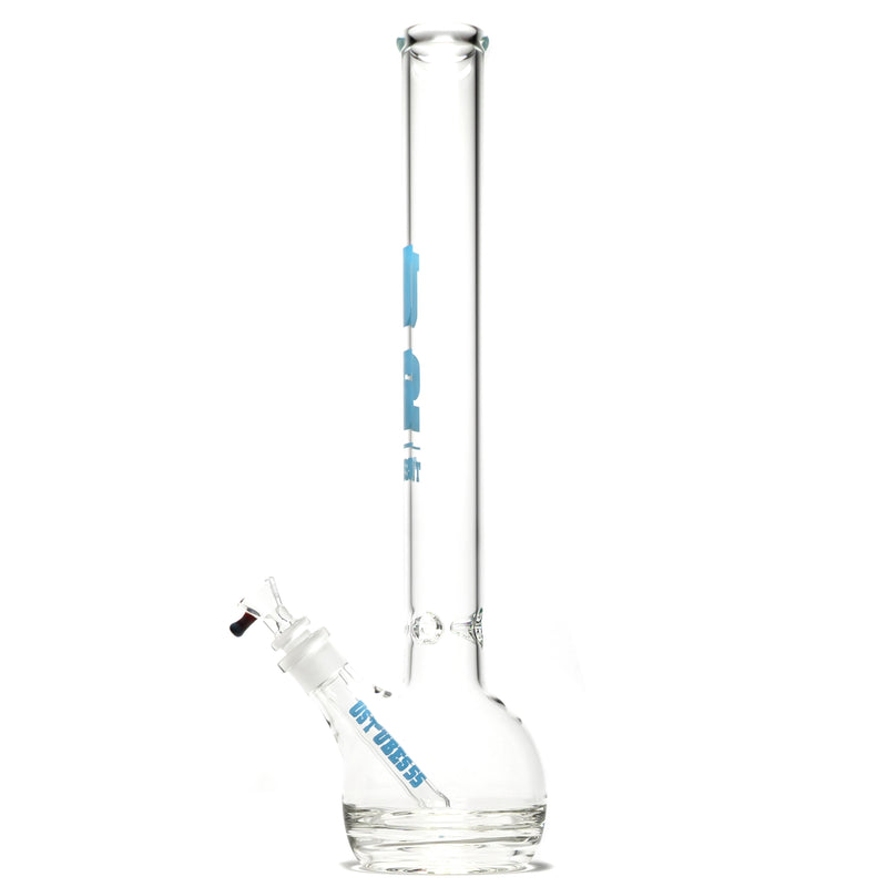 US Tubes - 20" Round Bottom 50x5 w/ 24mm Joint - Ice Pinch - Light Blue Classic Label - The Cave