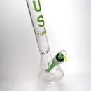 US Tubes - 20" Beaker 50x5 w/ 29mm Joint - Constriction - Green Vertical Label - The Cave