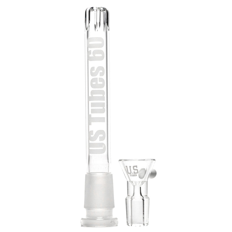 US Tubes - 20" Beaker 50x9 w/ 24mm Joint - Constriction - White Vertical Label - The Cave