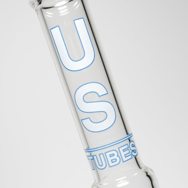 US Tubes - 16" Hybrid Fixed Circ Dome - 50x5 - White & Blue Vertical Label - The Cave