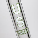 US Tubes - 18" Beaker 50x9 - Constriction - White & Green Vertical Label - The Cave
