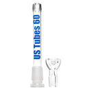 US Tubes - 20" Beaker 50x9 w/ 24mm Joint - Constriction - Blue Vertical Label - The Cave