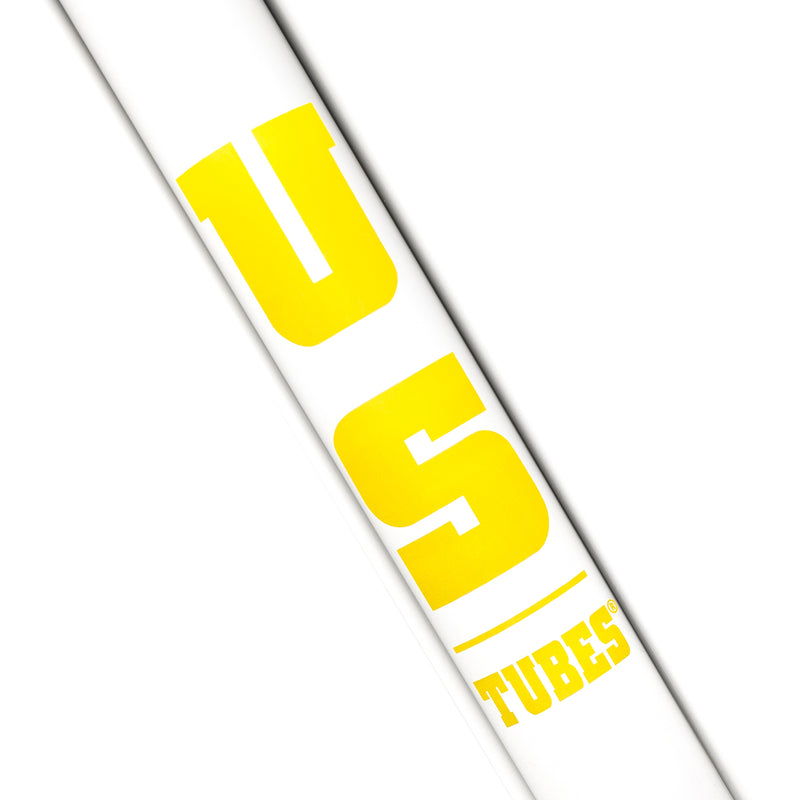 US Tubes - 20" Round Bottom 50x5 w/ 24mm Joint - Constriction - Light Yellow - The Cave