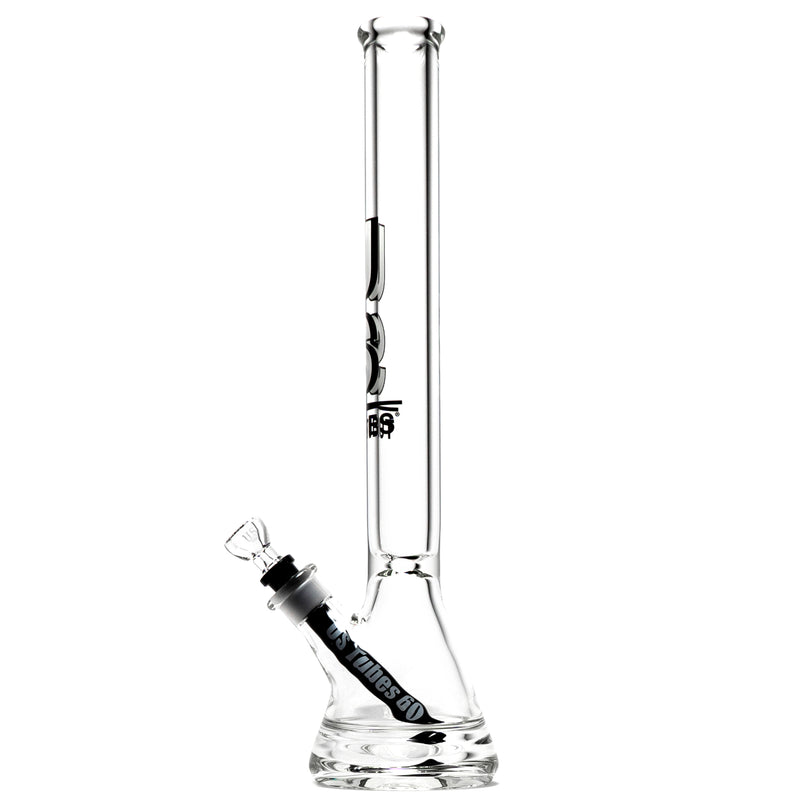 US Tubes - 20" Beaker 50x9 w/ 24mm Joint - Constriction - Black Shadow Label - The Cave