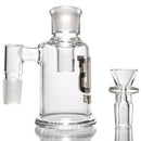 US Tubes - 18" Fixed Straight w/ Dry Catcher - 3 Slit/10 Arm - Silver Label - The Cave