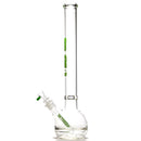 US Tubes - 20" Round Bottom 50x5 w/ 24mm Joint - Constriction - Lime Green - The Cave