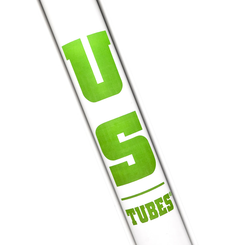 US Tubes - 20" Round Bottom 50x5 w/ 24mm Joint - Constriction - Lime Green - The Cave