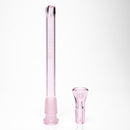 US Tubes - 13" Beaker 50x7 - White & Pink Vertical Label w/ Pink Slide - The Cave