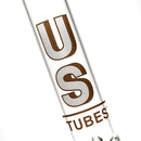 US Tubes - 12" Round Bottom 50x5 - Ice Pinch - Brown Shadow Label - The Cave